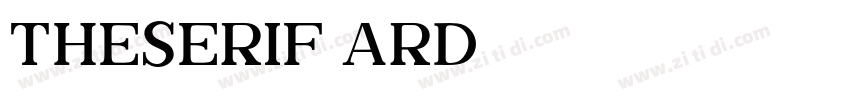 TheSerif ARD字体转换